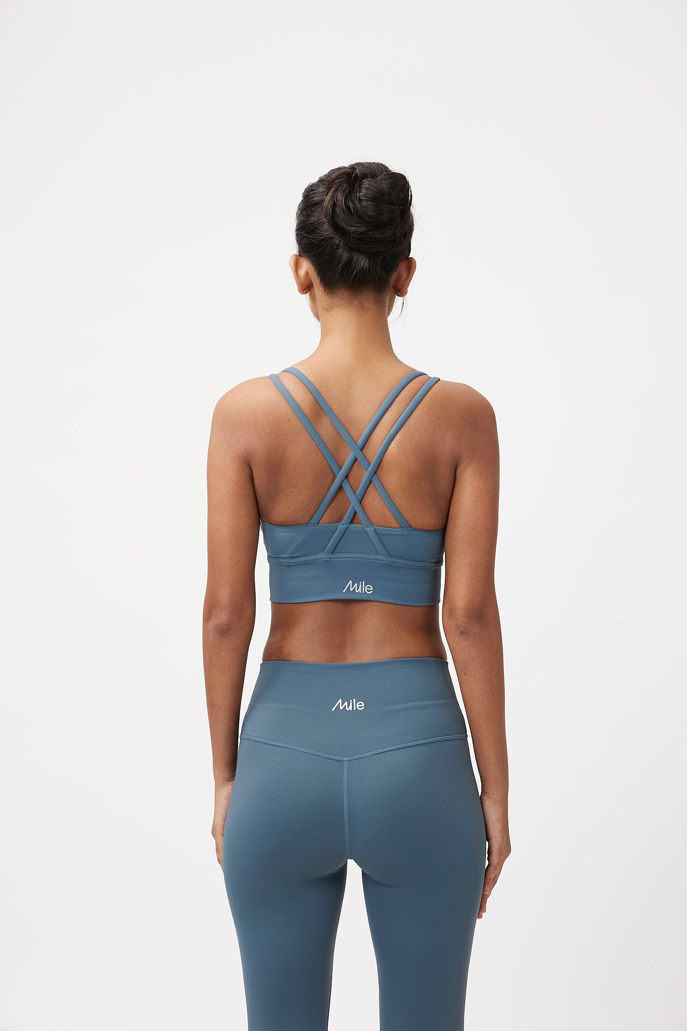 Slate Cross Back Sports Bra